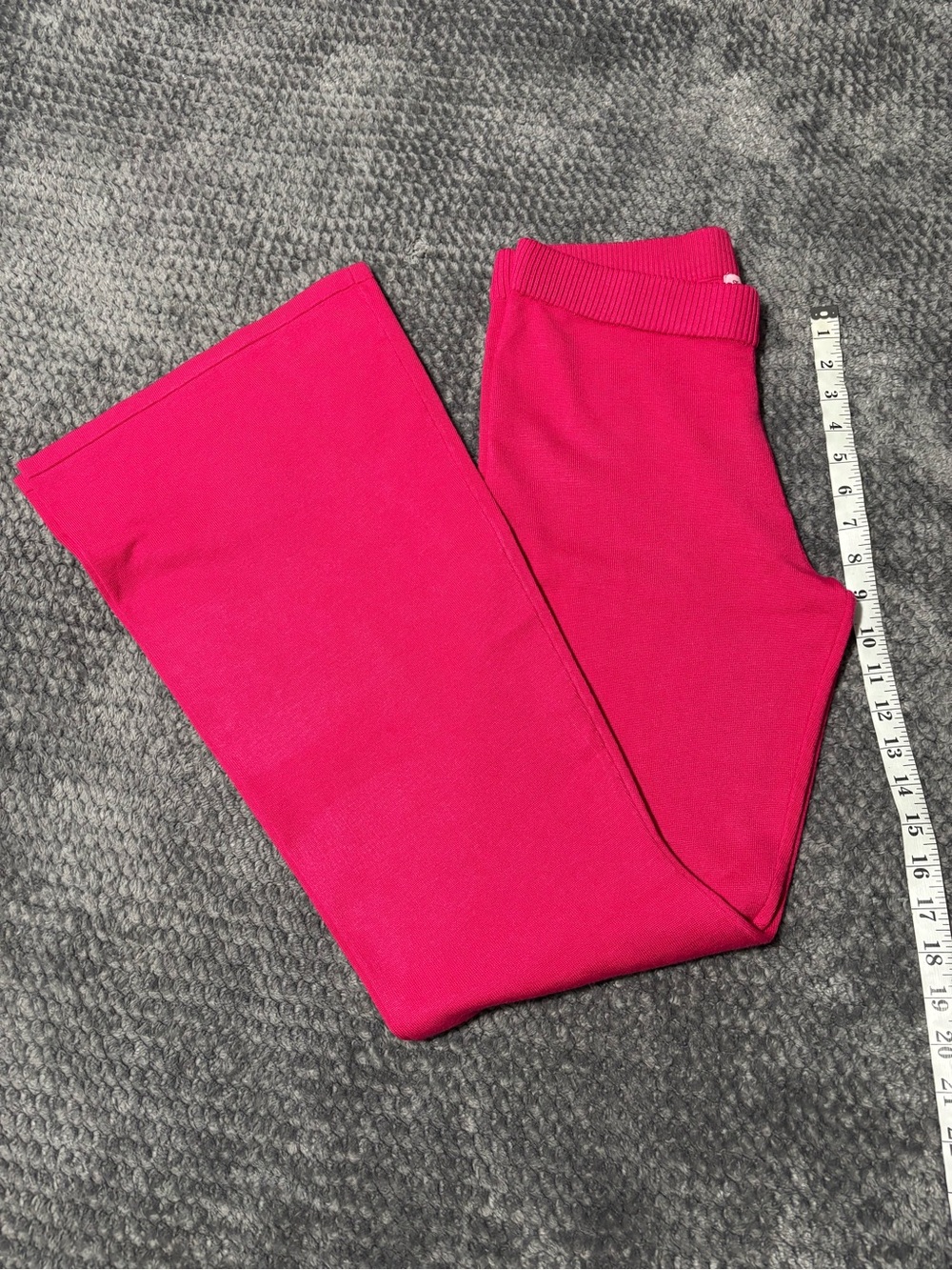 Juicy Couture Bright Pink Velour Hoodie & Flared Pants Set Size M - Picture 6 of 12